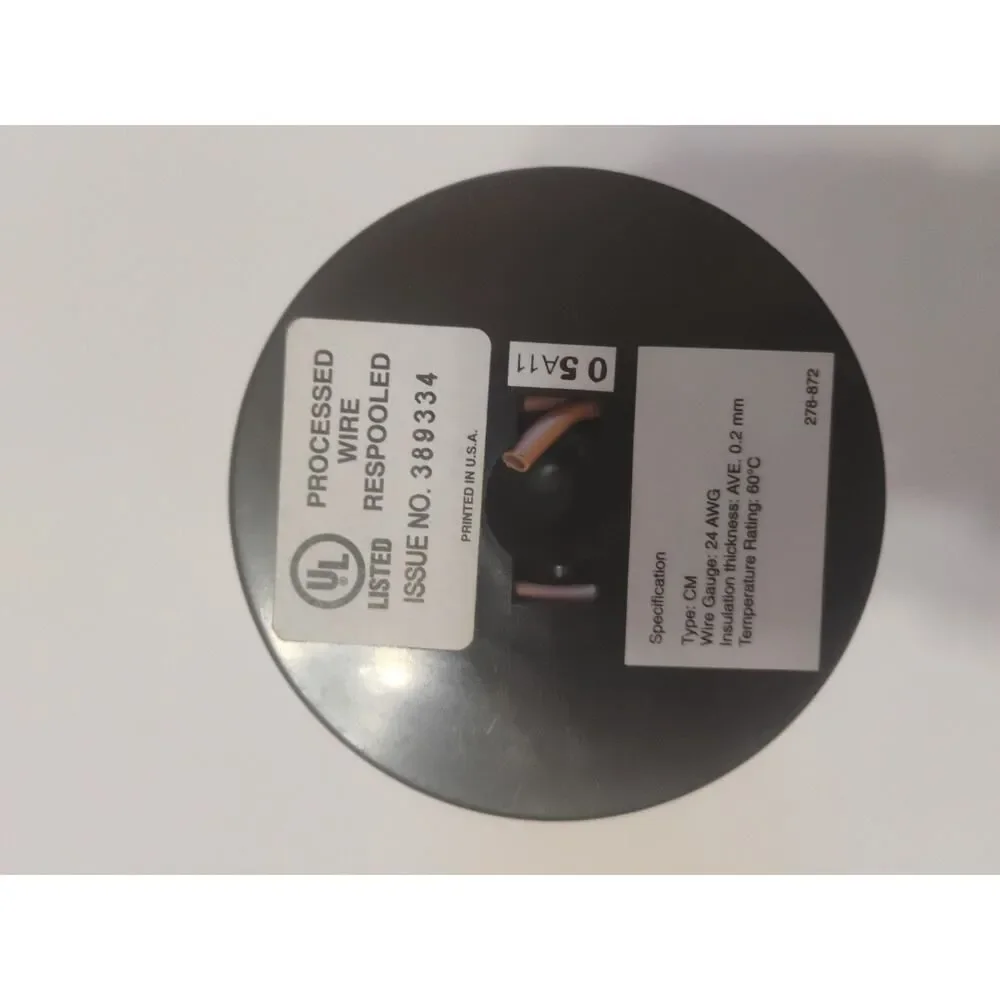 RadioShack 24-Gauge . Solid 2 Twisted Pare TELEPHONE WIRE 50 Foot roll Beige-27